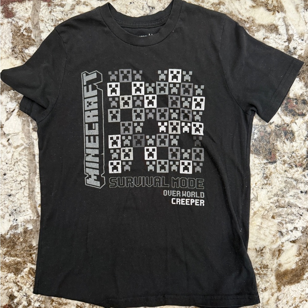 Abercrombie Kids Black Minecraft Tee